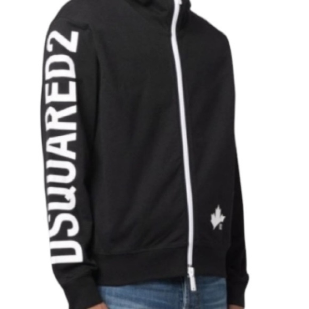 DSQUARED2 Double Zip Leaf Hoodie